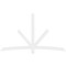 Ekena Millwork Alberta Architectural Grade PVC Gable Bracket, 96"W x 56"H x 2"D x 4"F, 14/12 Pitch GBP096X56X0204ALB00 - alternate 4